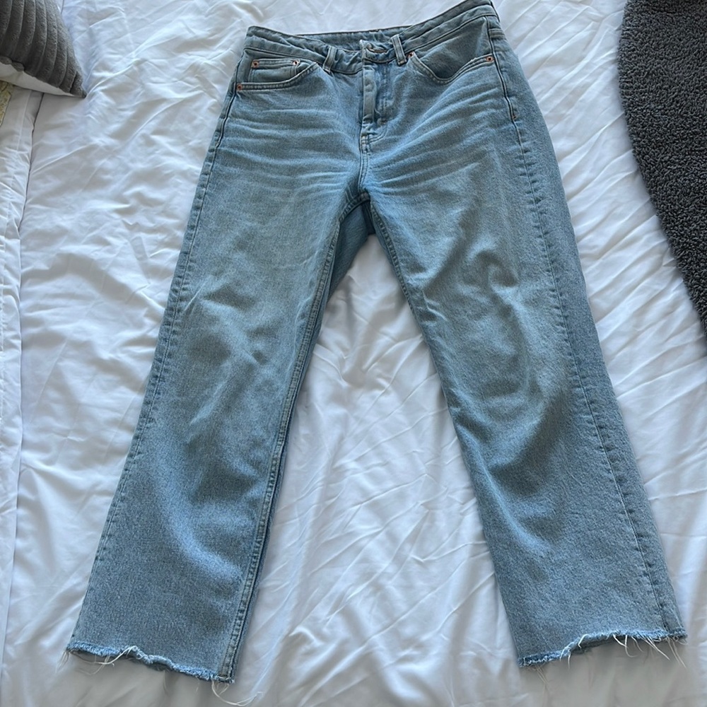 Top shop Jeans light wash straight leg